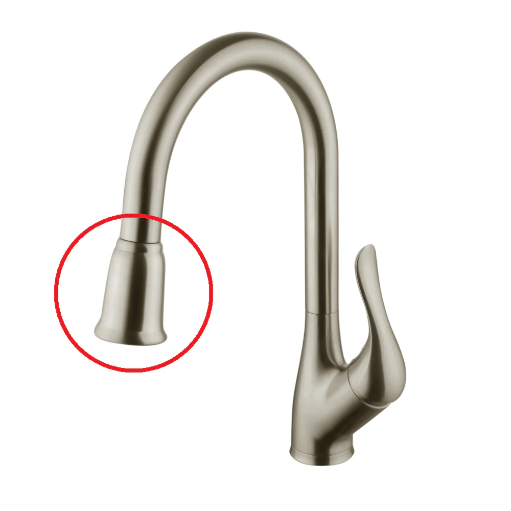 Replacement Brushed Nickel Faucet Spray Head, AL710BN - Image 2
