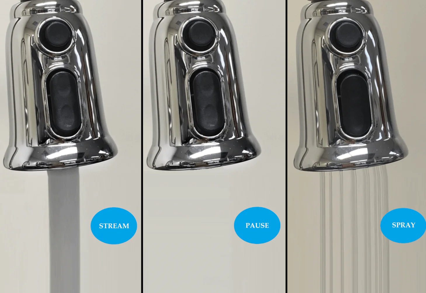 Pull-Down Sprayer Single Handle Kitchen Faucet in Chrome, A-710-C - Image 5