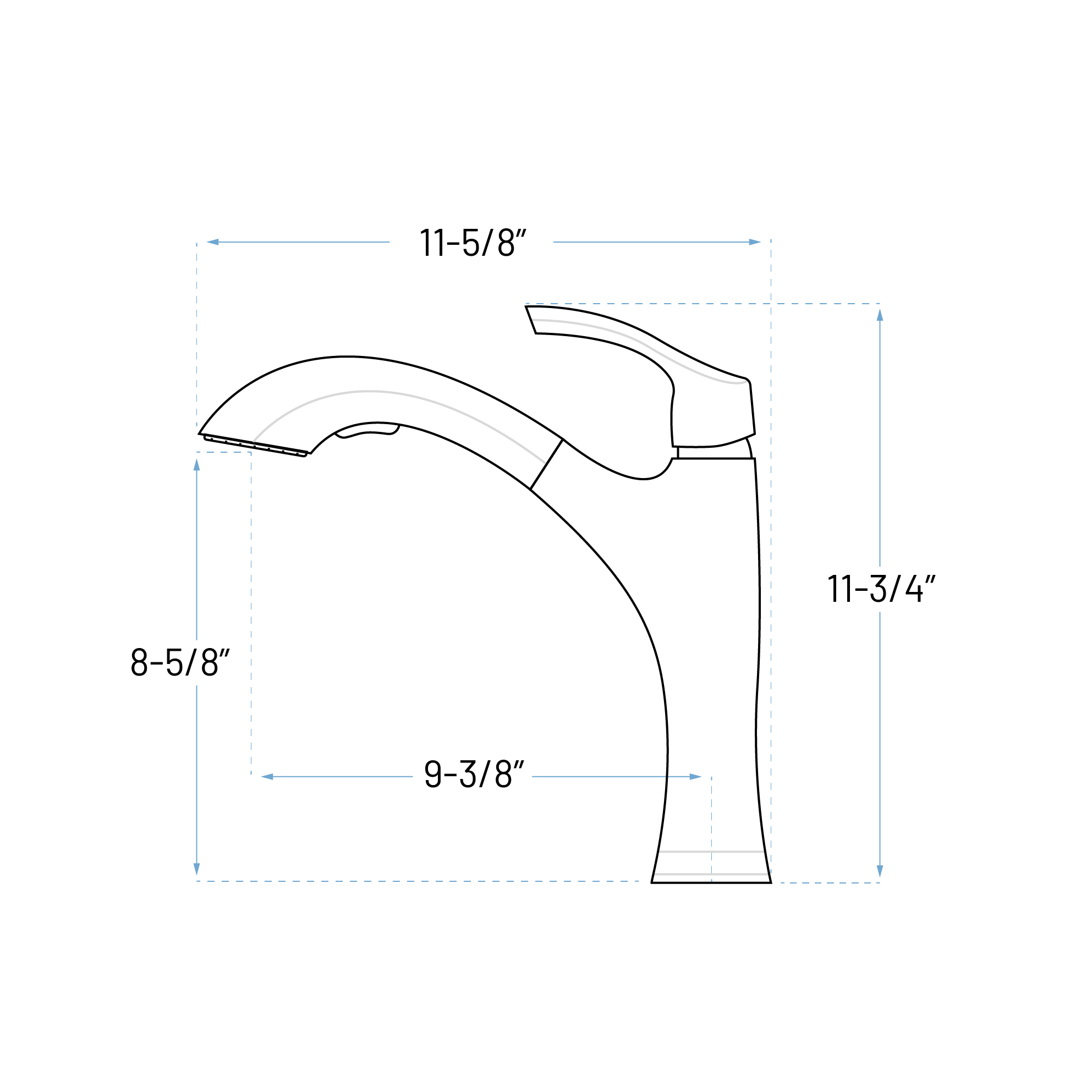 Chrome Single Lever Kitchen Faucet with Pull-Out Sprayer, A-720-C - Image 2