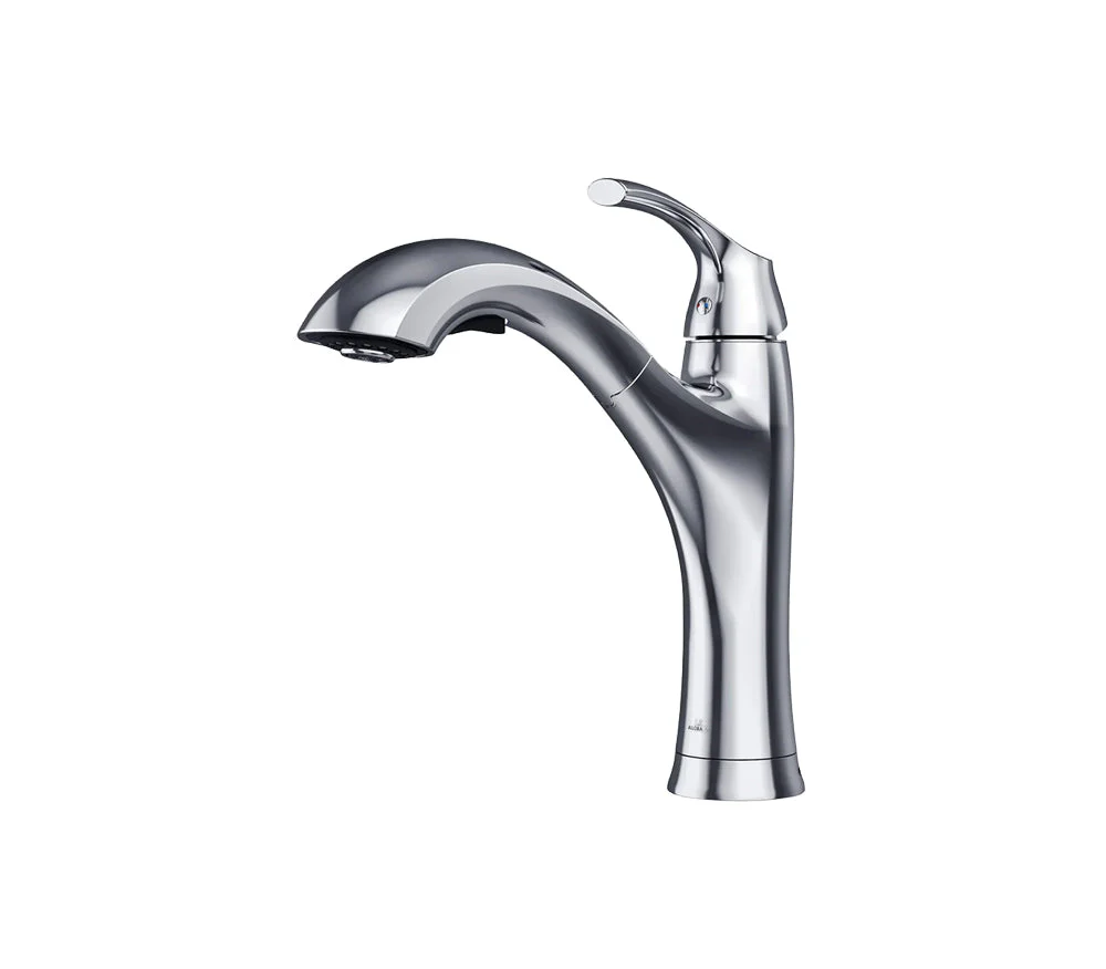 Chrome Single Lever Kitchen Faucet with Pull-Out Sprayer, A-720-C - Image 7