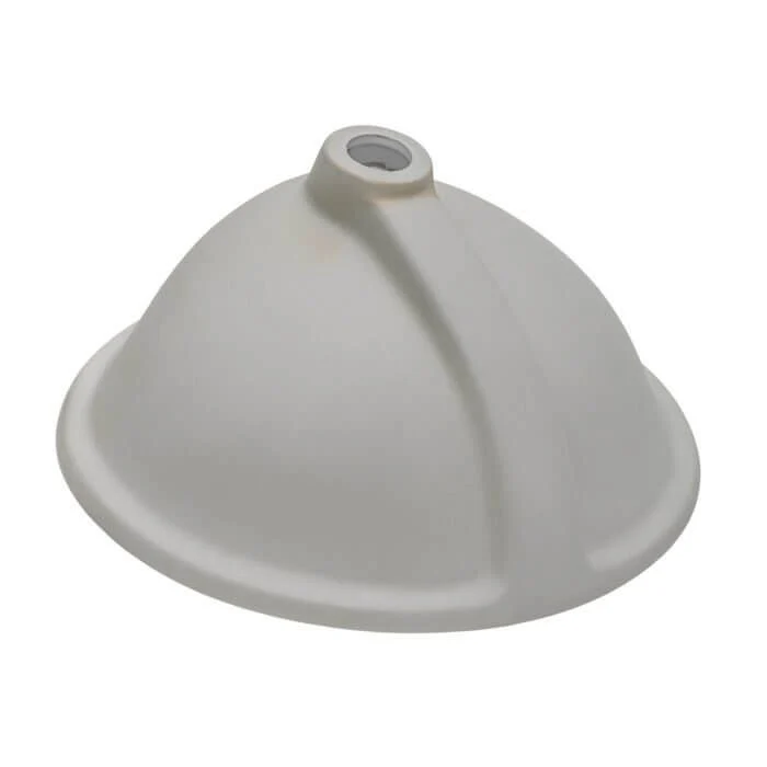 18-1/2" Oval Porcelain Undermount Bathroom Sink with Overflow Drain in White, VCS-1316-O - Image 5