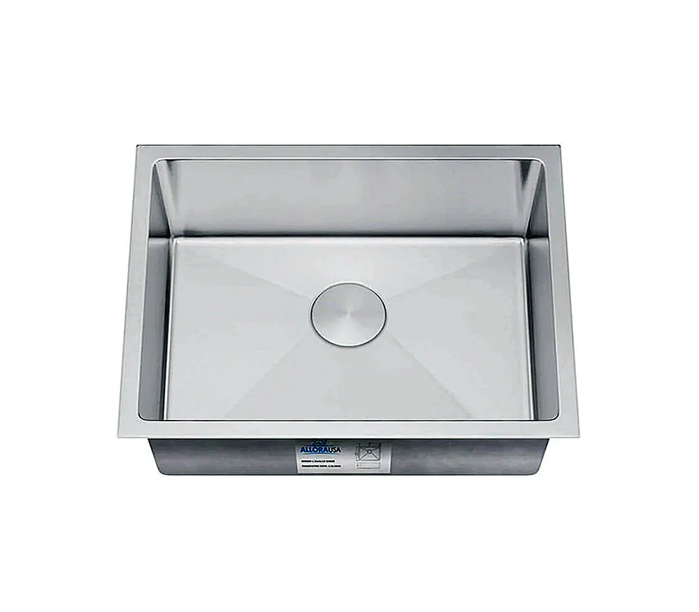 26" Undermount Stainless Steel Deep Single Bowl Kitchen Sink, KH-2618-10-S-R15 - Image 6