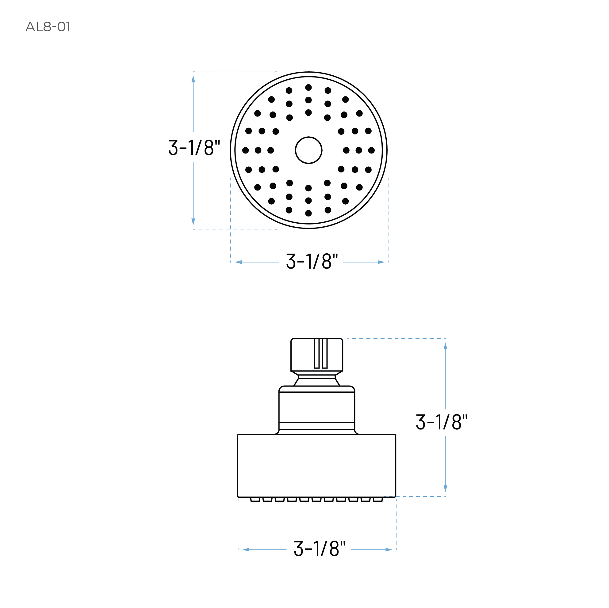 Serenica Chrome Single Handle Tub and Shower Faucet Trim Kit with Shower Head, ST-7002-SH-C - Image 3