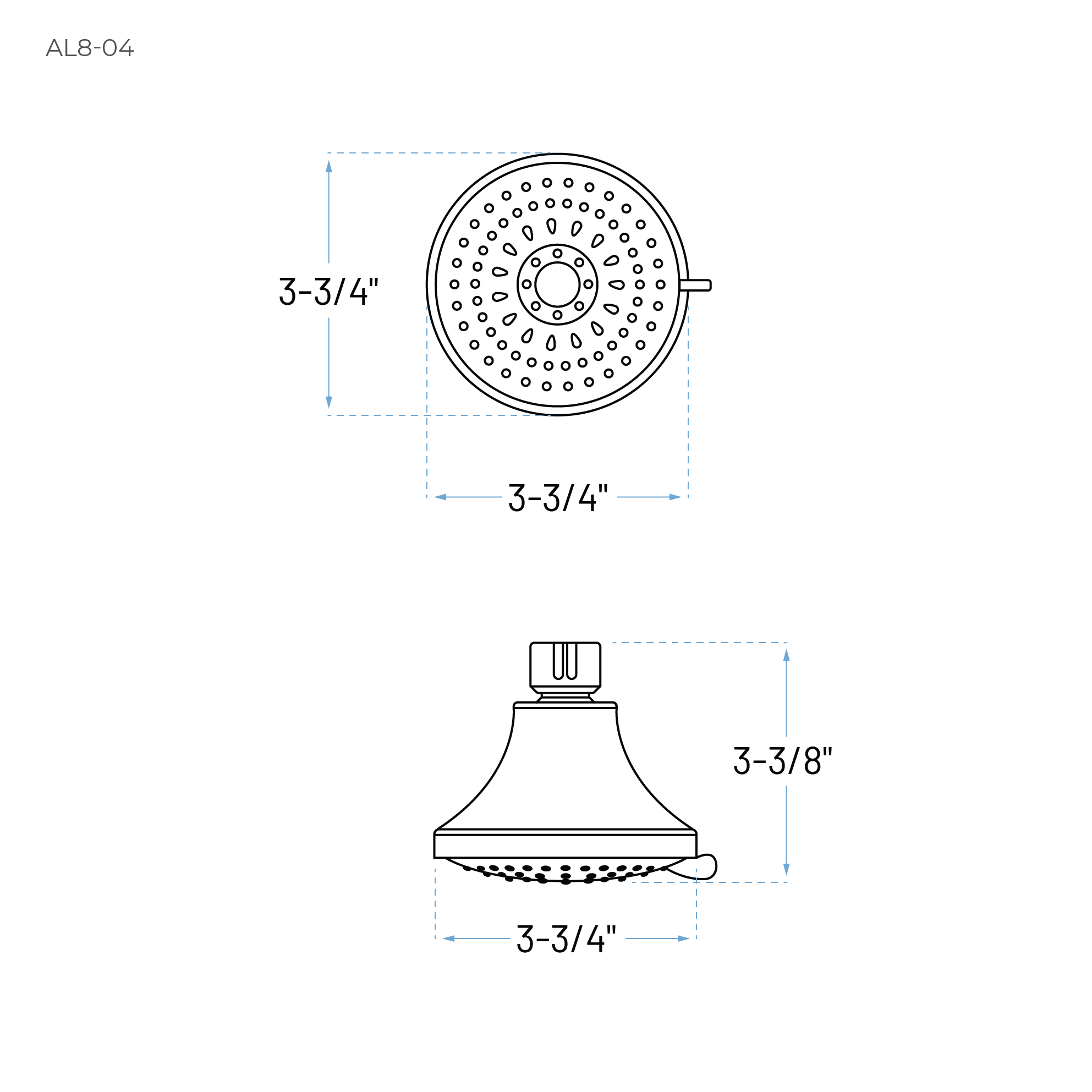 Velora Chrome Single Handle Tub and Shower Faucet Trim Kit with Shower Head, ST-7001-SH-C - Image 3