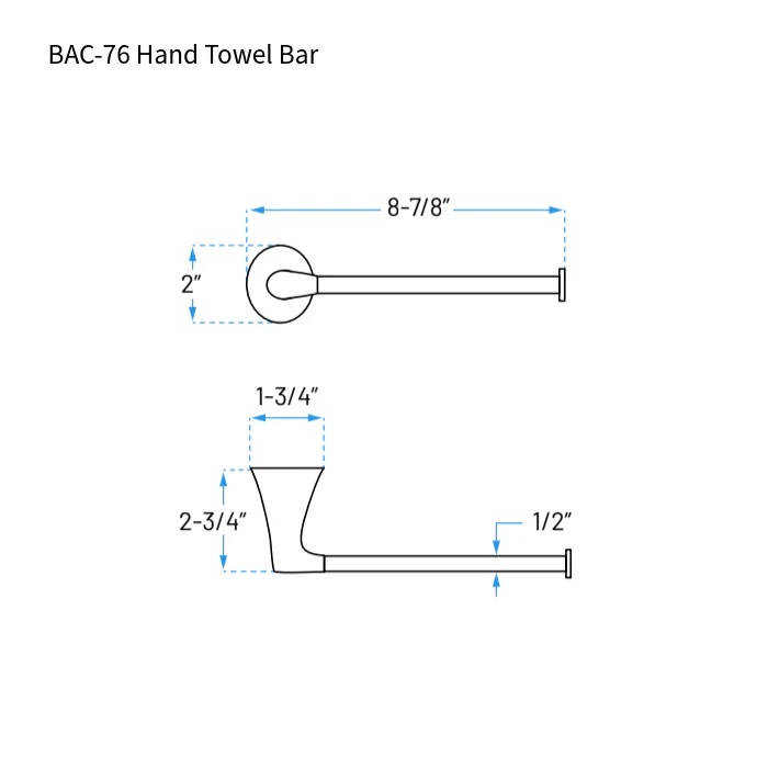 Verdessa Chrome Four-Piece Bathroom Accessory Set, BAC-76-C - Image 7